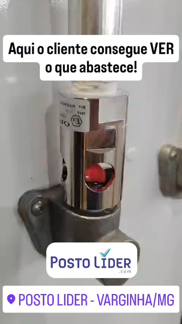 Agora todos os nossos bicos estão equipados com VISOR DE FLUXO, onde o cliente consegue VER o combustível abastecido. Mais um investimento em TRANSPARÊNCIA!
#completanolider